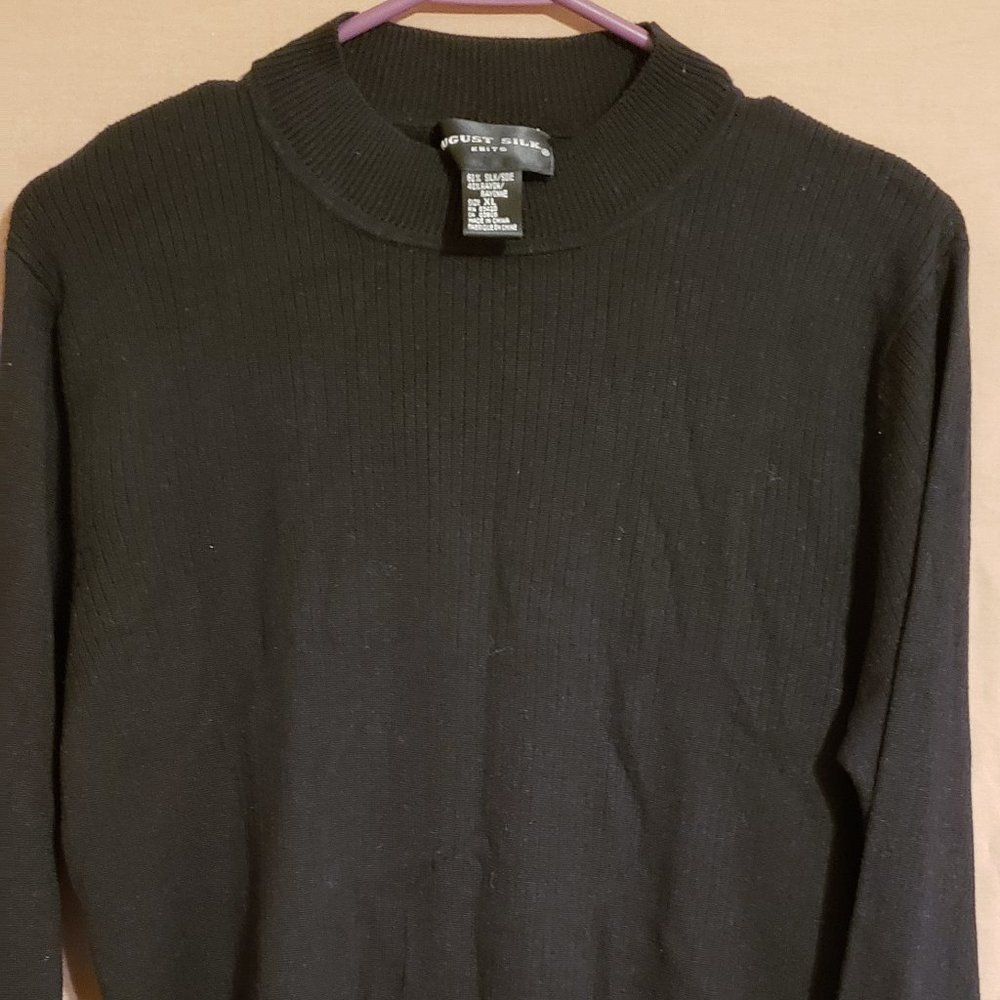 August Silk knits, Size X-Large, Black